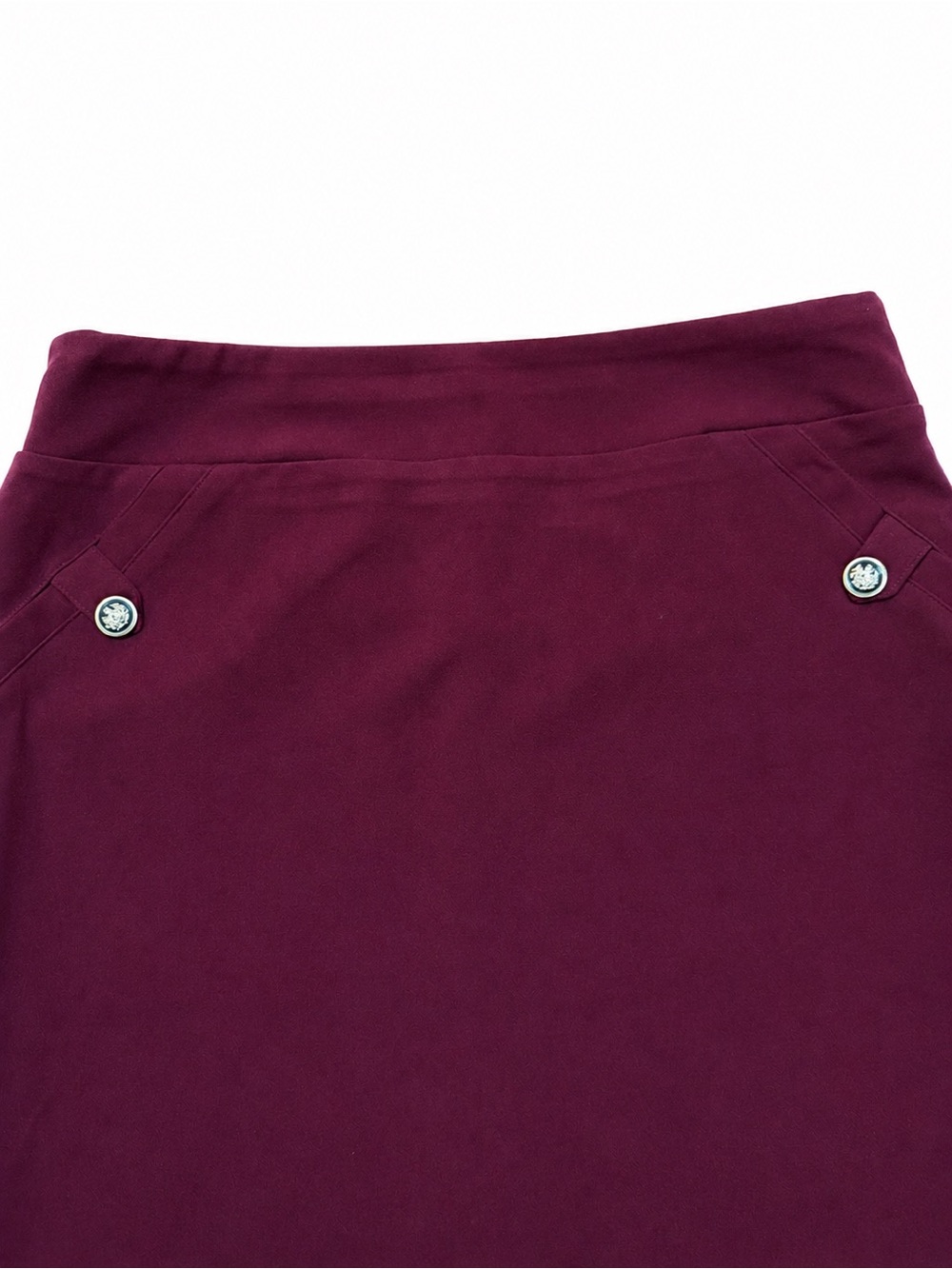 Pencil Skirt Burgandy NWT Petite L - Picture 2 of 7